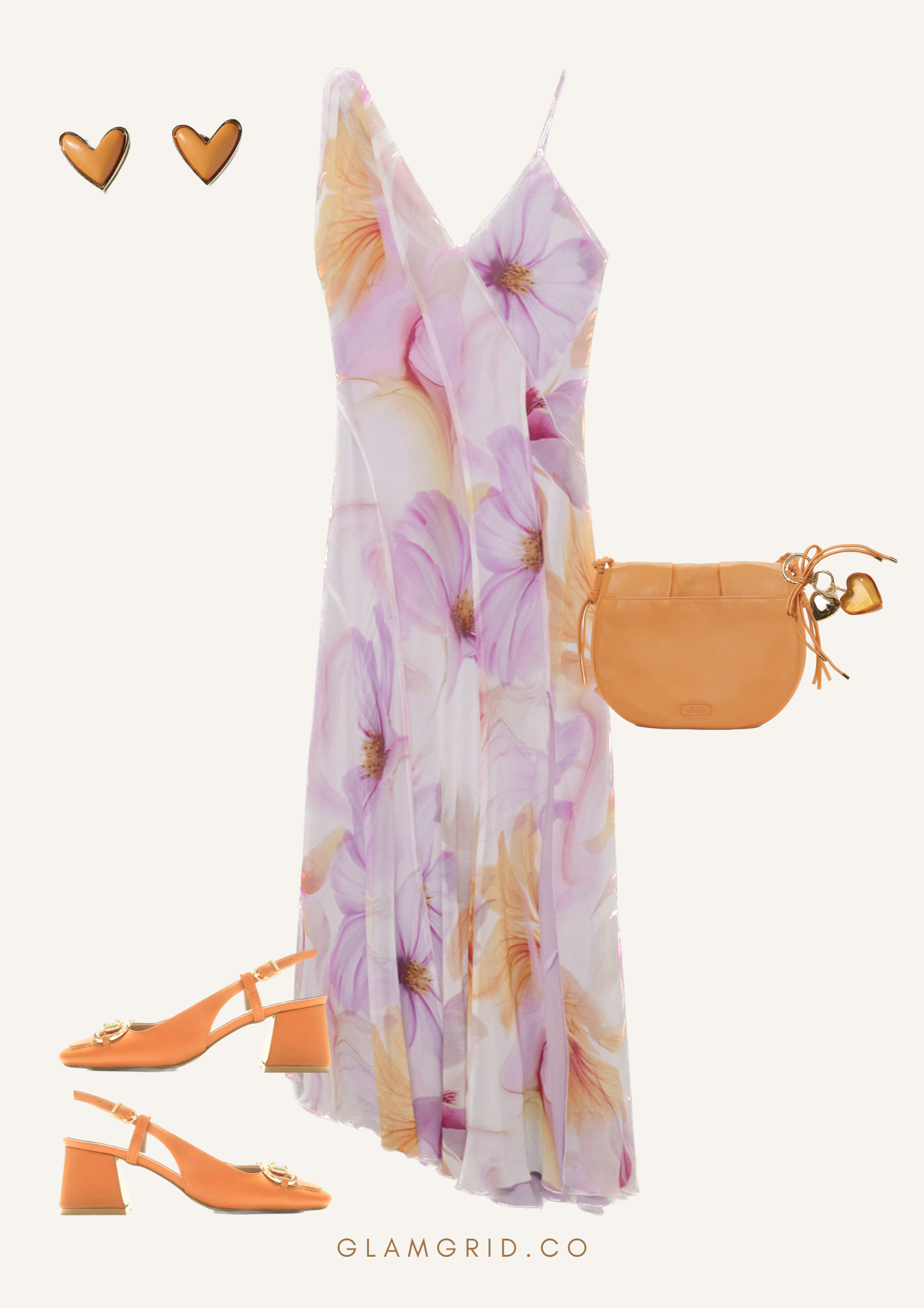 Orange and Purple Valentines Day Outfit