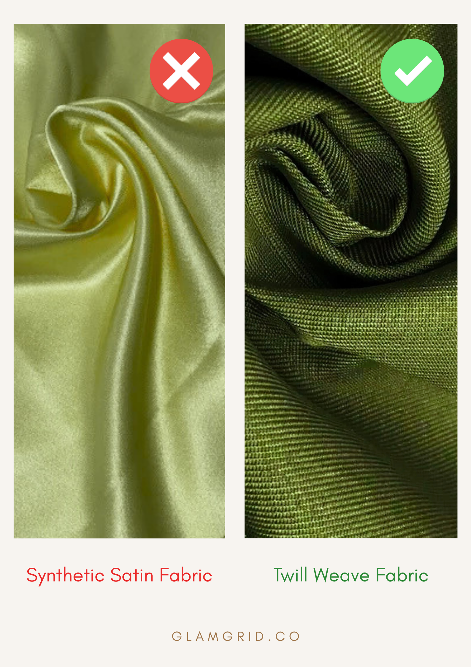 Choose the right fabric for looking expensive