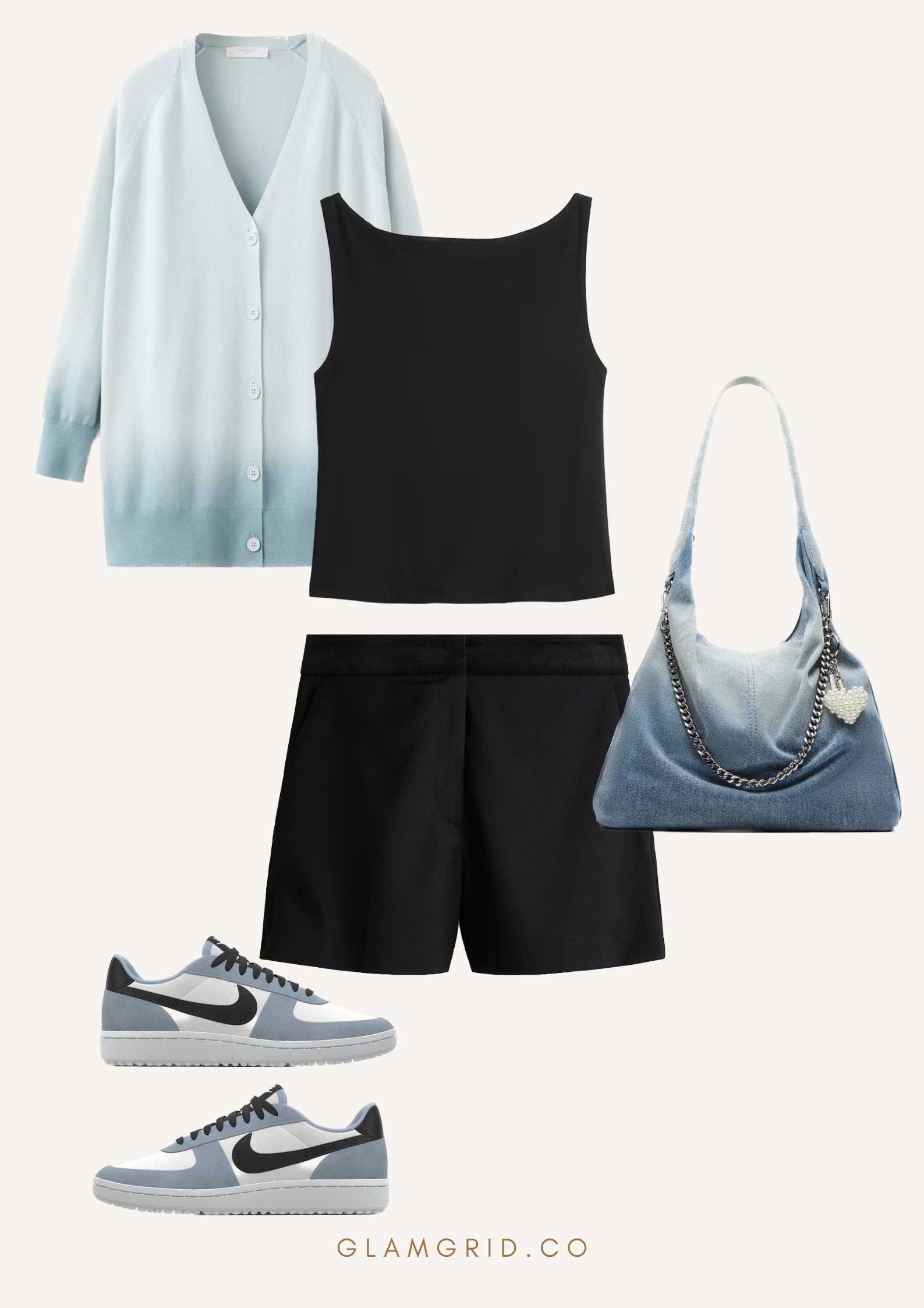 Cardigan with Shorts Outfit