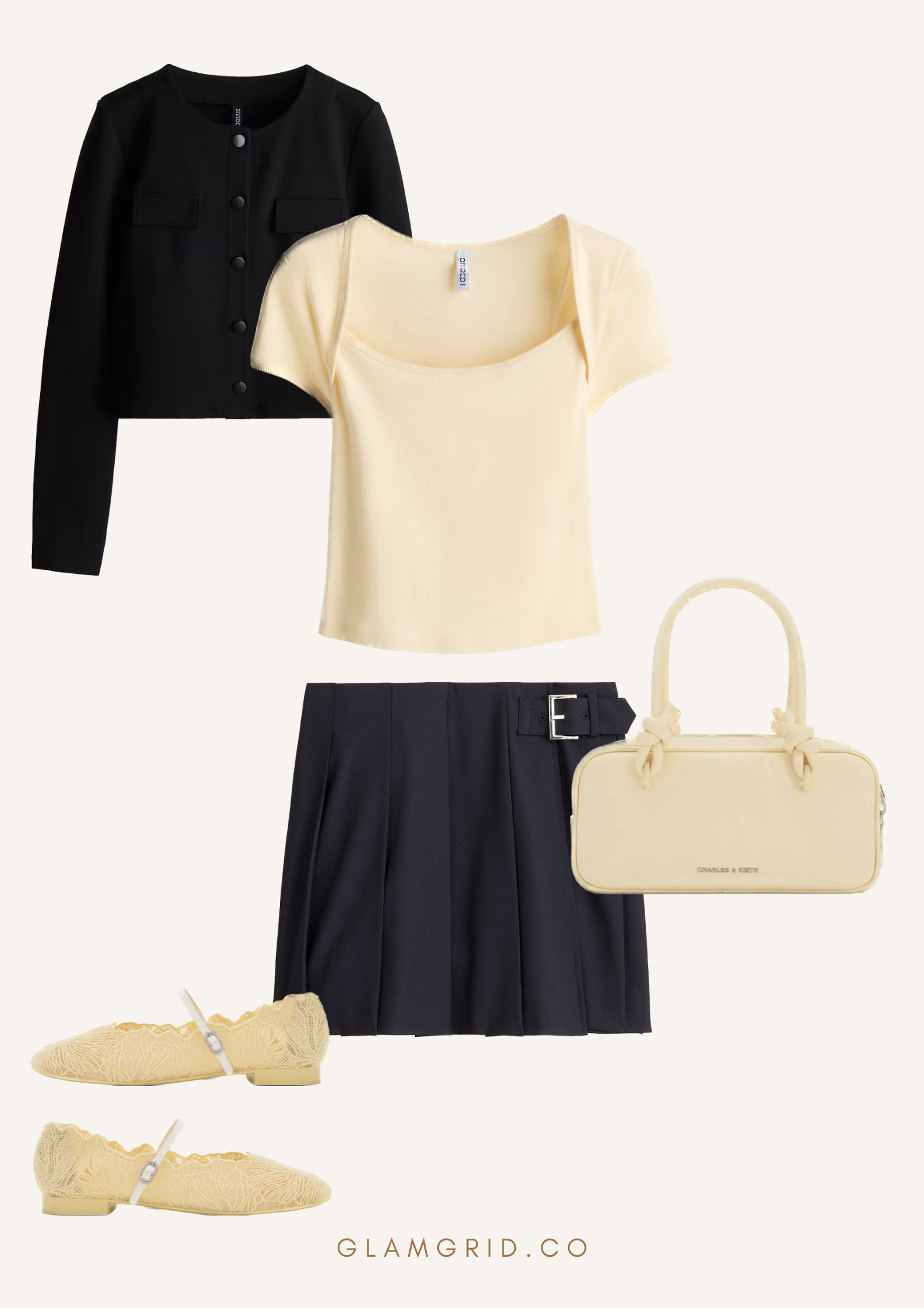 Cardigan with Mini Skirt Outfit