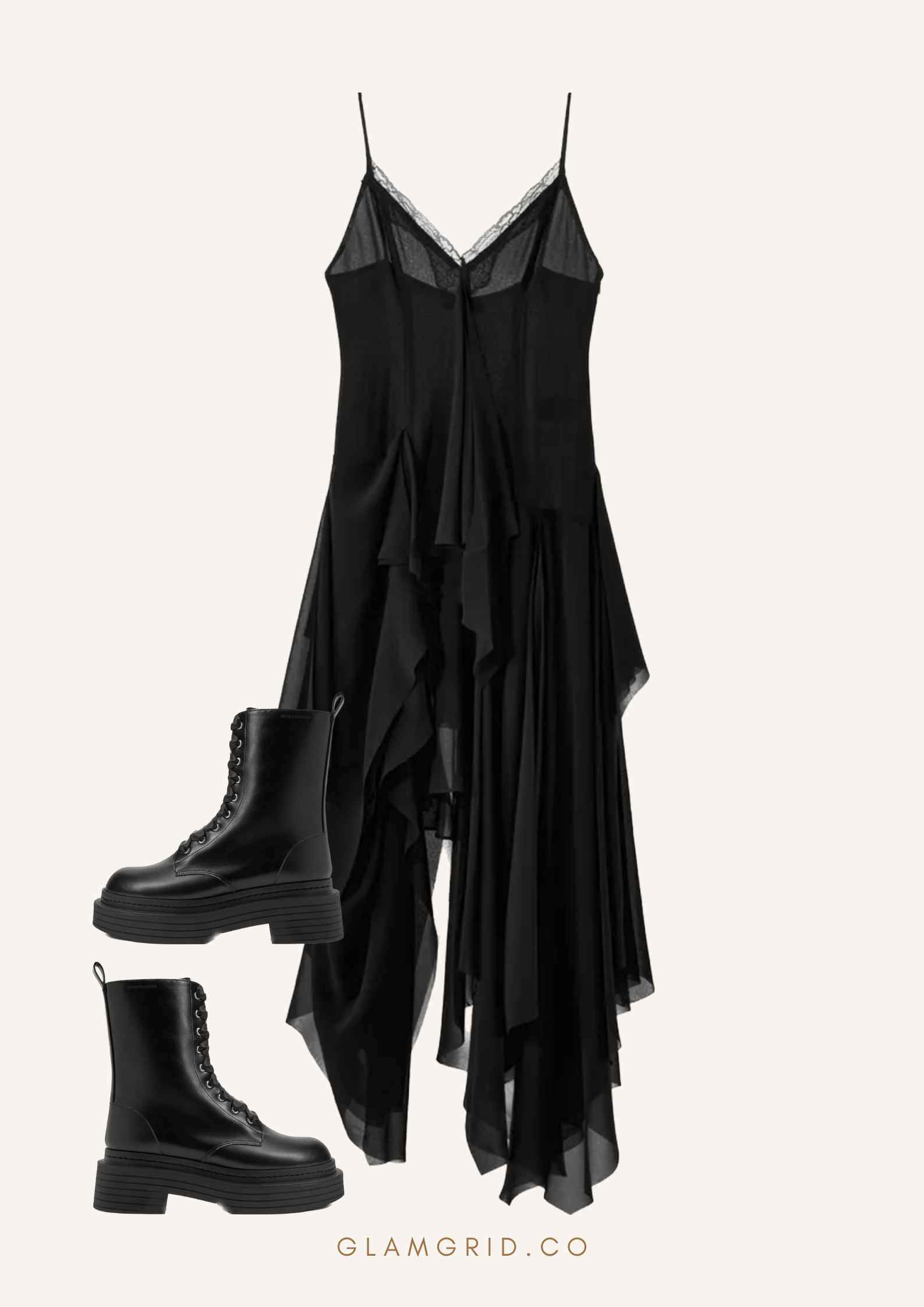 Dress with Calf Length Boots